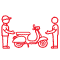 Free bike delivery and pickup icon in Hoi An