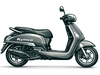 Kymco Like 50cc scooter illustration icon